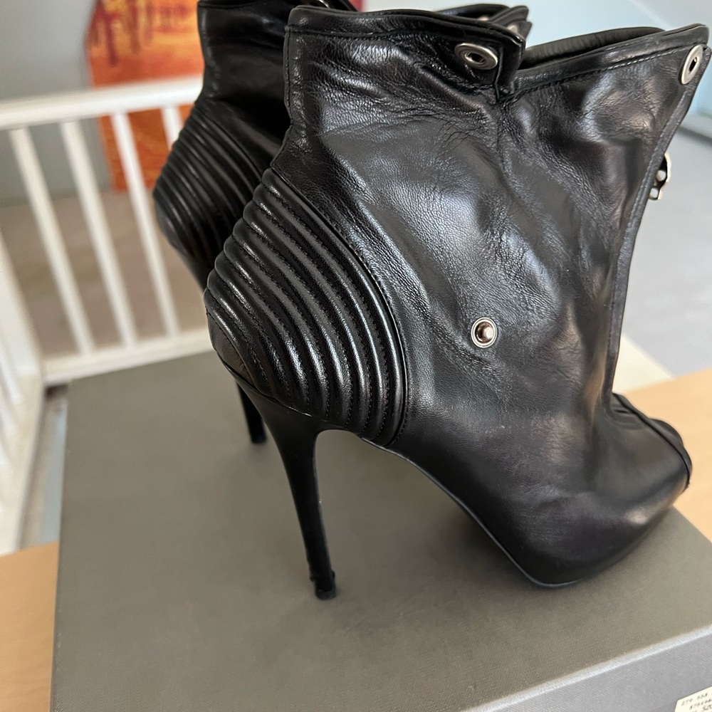 COPY - Alexander McQueen ankle Leather High Heel women Shoes